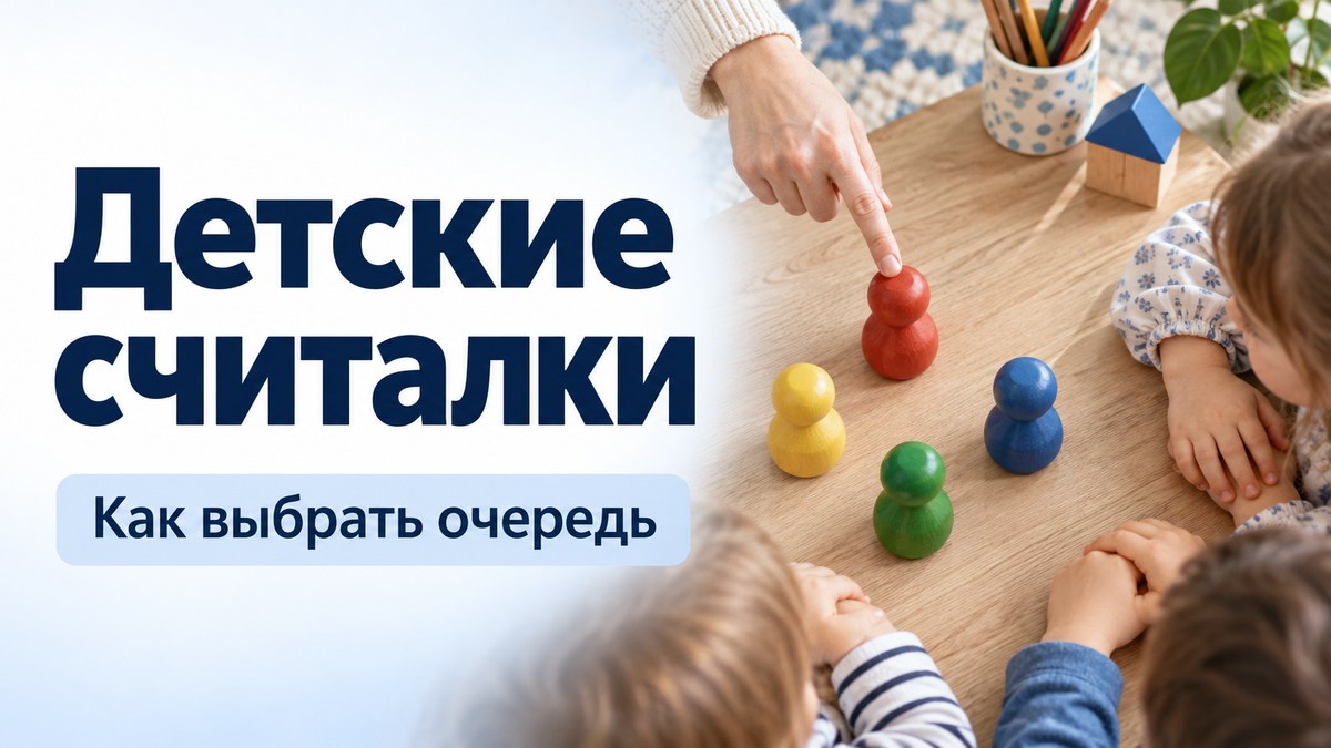 Детские считалки: как выбрать и использовать в игре