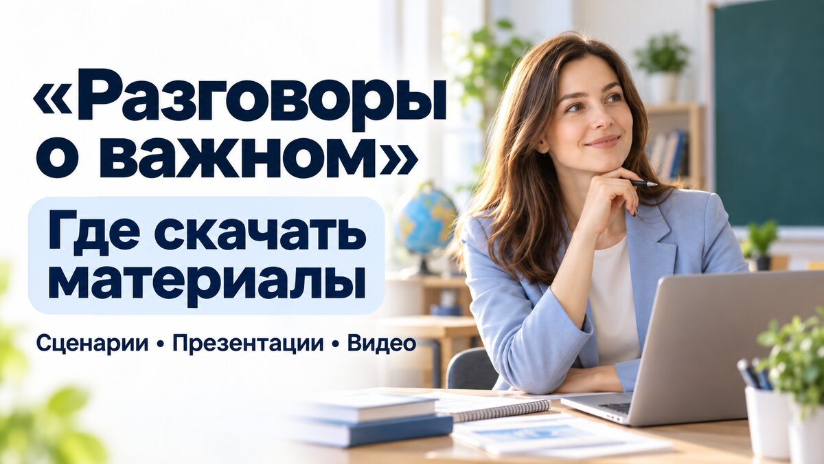 Где скачать официальные материалы «Разговоров о важном»: сценарии, презентации и видео