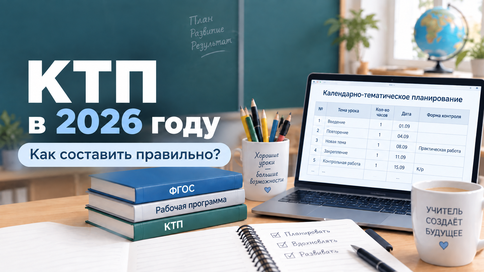 Календарно-тематическое планирование: как составить КТП школьному учителю