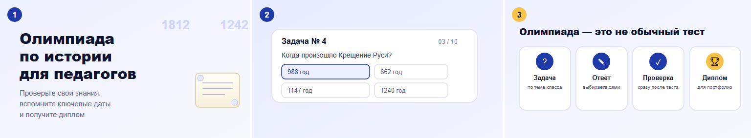 Олимпиада по истории для педагогов — проверьте свои знания и получите диплом
