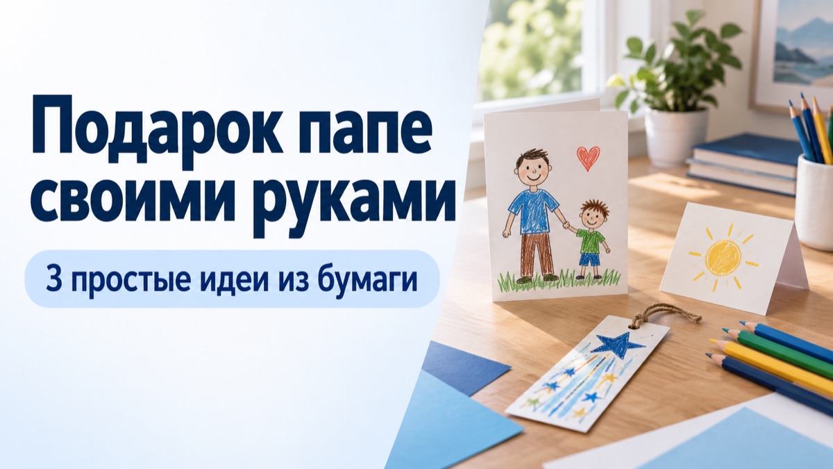 Поделки для папы или близкого взрослого: идеи простых подарков