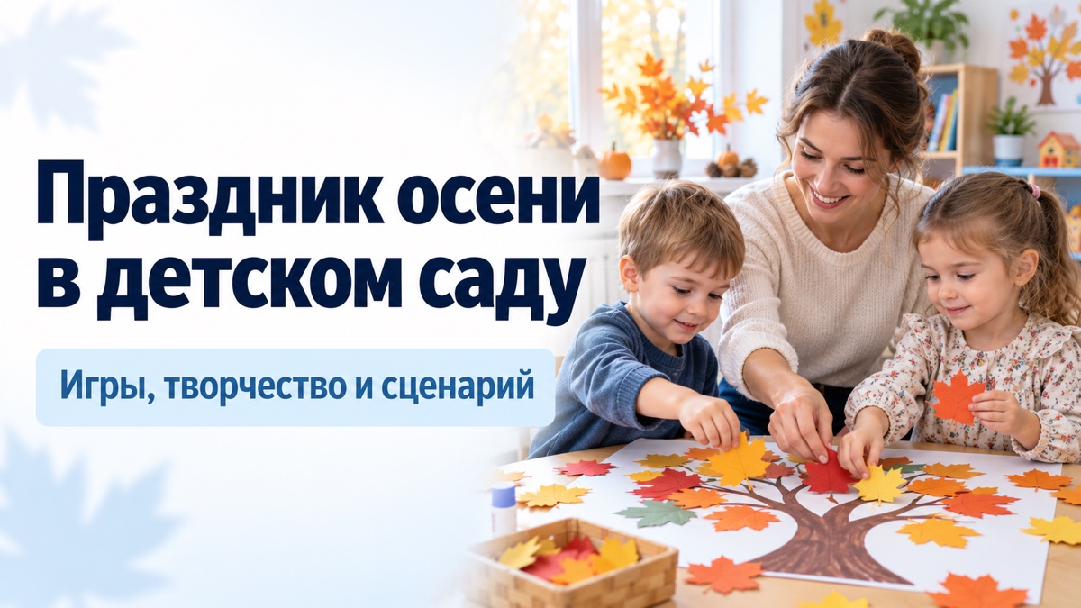Праздник осени в детском саду: игры, творчество и простой сценарий