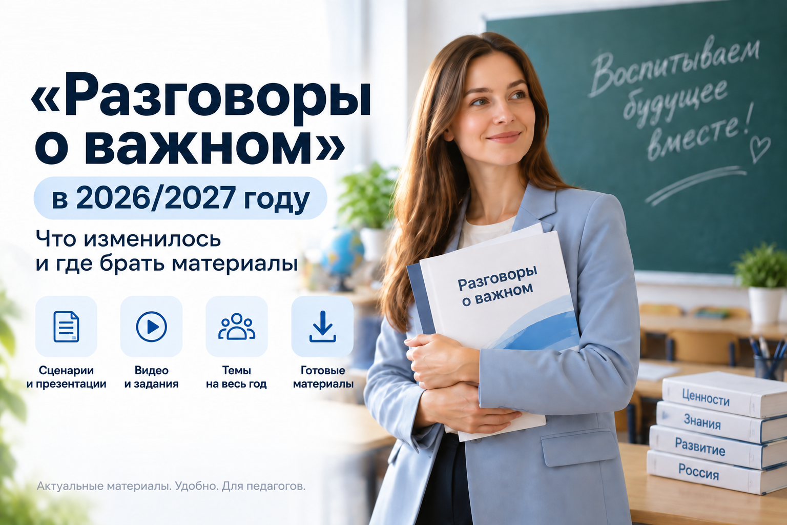 «Разговоры о важном» в 2026/2027 учебном году: где брать сценарии и презентации