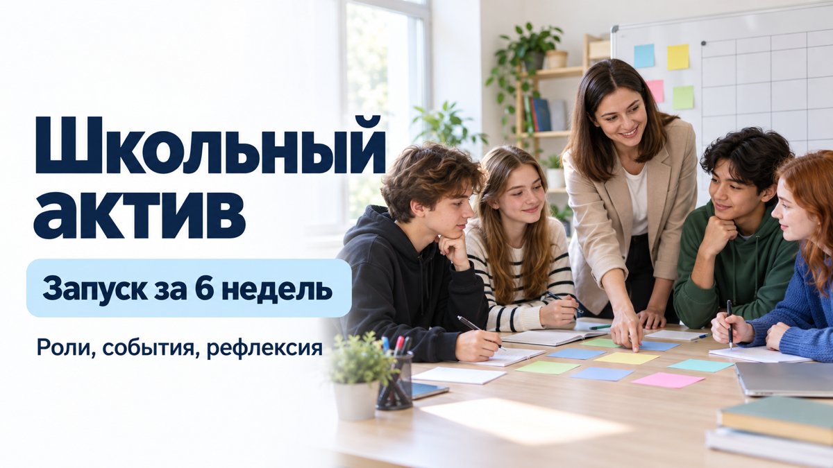 Школьный актив: как собрать команду и запустить первые дела за 4–6 недель